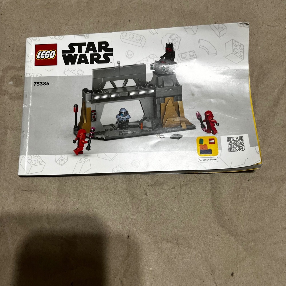 LEGO 75386 Star Wars Paz Vizsla and Moff Gideon Battle Instruction Manual Only - Picture 1 of 2
